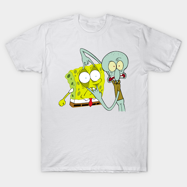 Squidward And Spongebob Spongebob Squarepants T Shirt Teepublic 